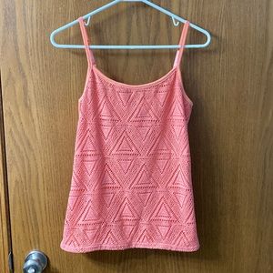 “5/$20” Vanity Essentials peachy pink adjustable tank top size large